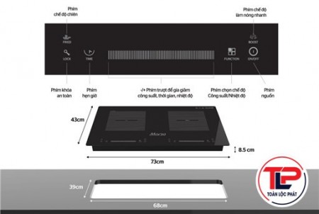 BẾP ĐÔI ĐIỆN TỪ HỒNG NGOẠI SUNHOUSE MAMA MMB888EI thumb