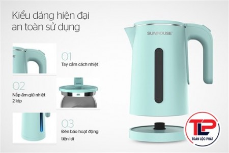 ẤM SIÊU TỐC INOX 2 LỚP 1.8L SUNHOUSE SHD1351 thumb