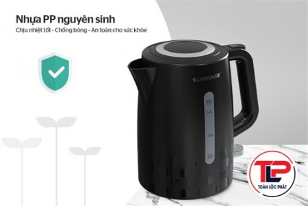 ẤM SIÊU TỐC NHỰA 1.7L SUNHOUSE SHD1306 thumb
