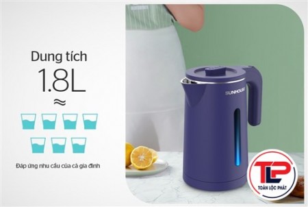 ẤM SIÊU TỐC INOX 2 LỚP 1.8L SUNHOUSE SHD1355 thumb