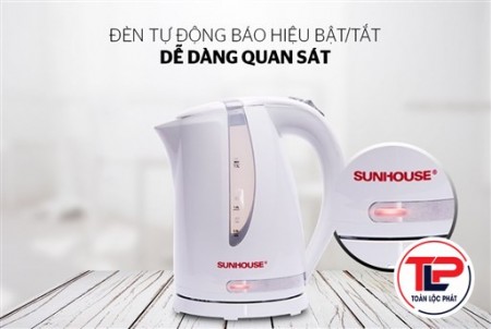 ẤM SIÊU TỐC NHỰA SUNHOUSE SHD1300 TRẮNG thumb