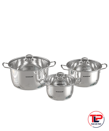 BỘ NỒI INOX 5 ĐÁY SUNHOUSE SHG788