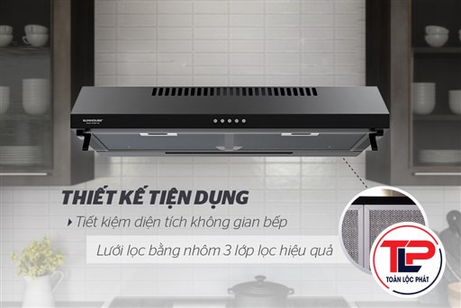 MÁY HÚT MÙI VỎ SƠN SUNHOUSE SHB6118B