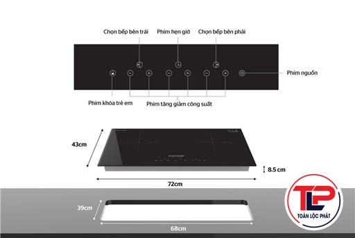 BẾP ĐÔI ĐIỆN TỪ SUNHOUSE SHB-DI01