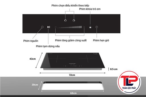 BẾP ĐÔI ĐIỆN TỪ SUNHOUSE SHB-DI02