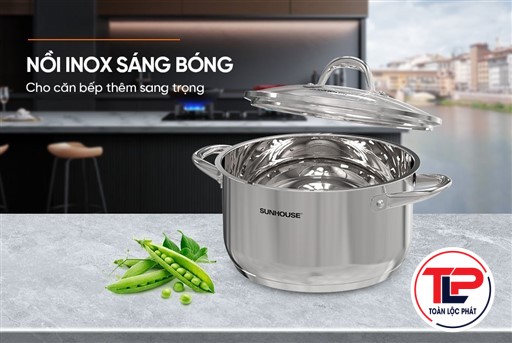 NỒI INOX 3 ĐÁY SUNHOUSE SHG301-28