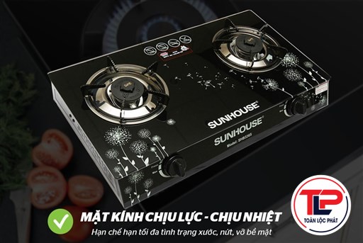 BẾP GAS DƯƠNG KÍNH SUNHOUSE SHB3365