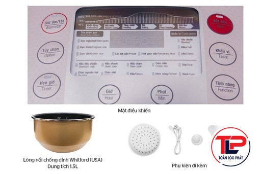 NỒI CƠM ĐIỆN TỬ 1.5L - SHD8915
