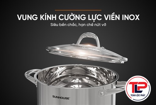 NỒI INOX 3 ĐÁY SUNHOUSE SHG301-28