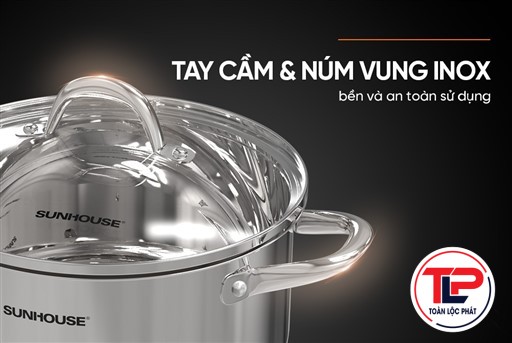 NỒI INOX 3 ĐÁY SUNHOUSE SHG301-26