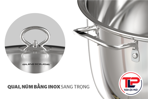 BỘ NỒI INOX 5 ĐÁY SUNHOUSE SHG788