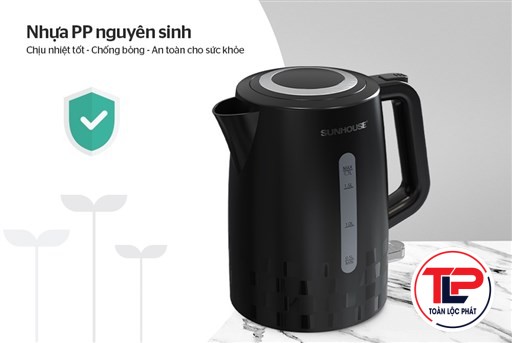 ẤM SIÊU TỐC NHỰA 1.7L SUNHOUSE SHD1306