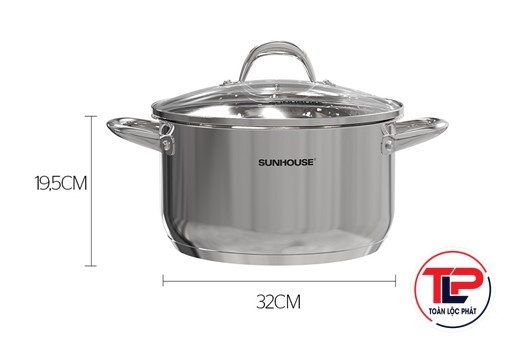 NỒI INOX 3 ĐÁY SUNHOUSE SHG301-32