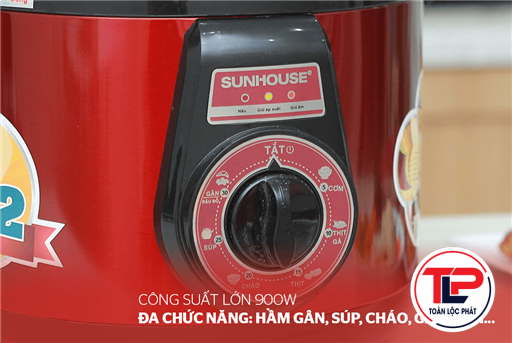 NỒI ÁP SUẤT ĐIỆN ĐA NĂNG SUNHOUSE SHD1552 ĐỎ