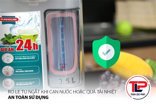 BÌNH THỦY ĐIỆN 3.5 L SUNHOUSE SH1535
